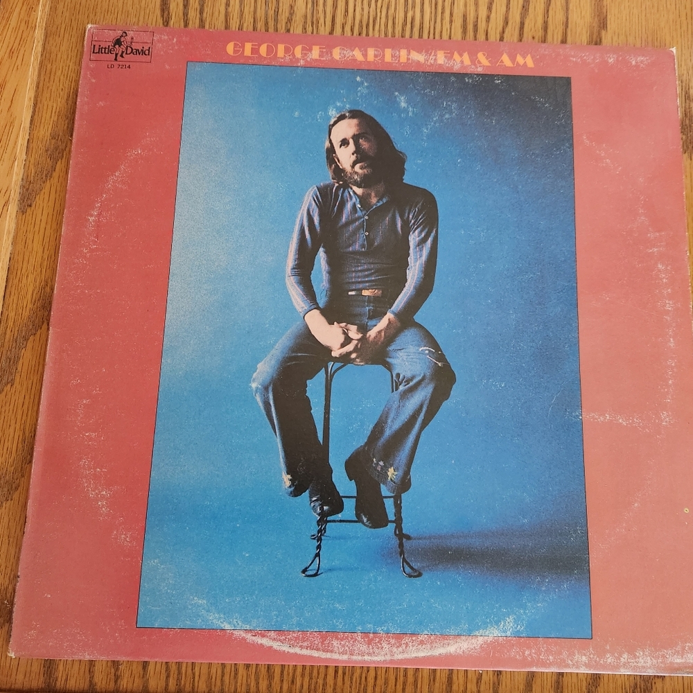 GEORGE CARLIN FM & AM VINYL LP RECORD ALBUM LITTLE DAVID RECORDS 1972